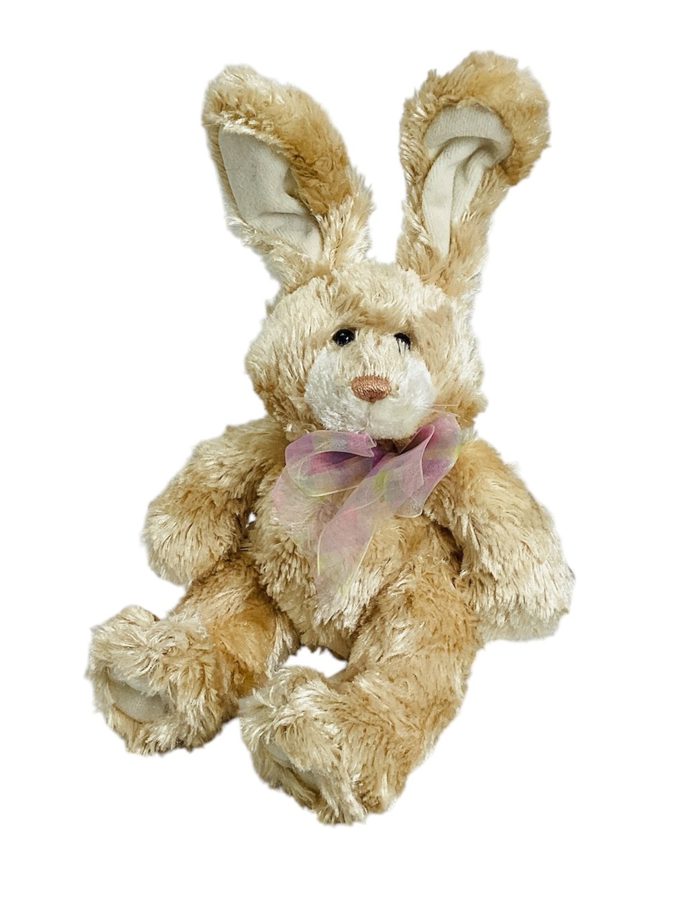 🍄 GUND Stuffed Bunny “Cleo” with purple bow